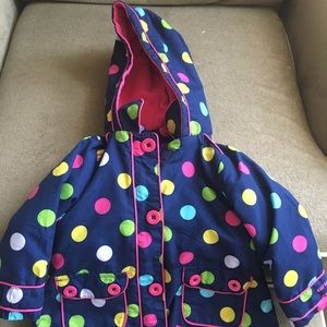 Carter's polka dot Rain Jacket